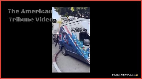 Rioters Attack News Crew in LA, Destroy Truck while Forcing Reporters to Flee for Safety