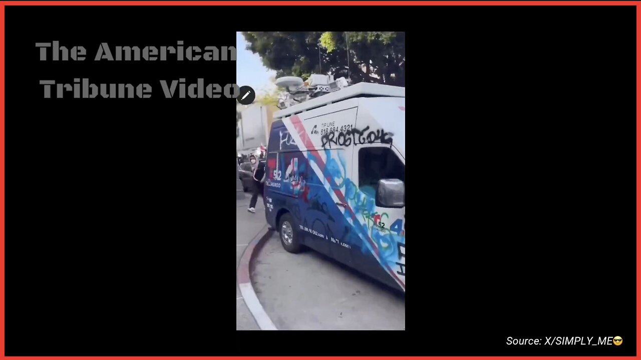 Rioters Attack News Crew in LA, Destroy Truck while Forcing Reporters to Flee for Safety