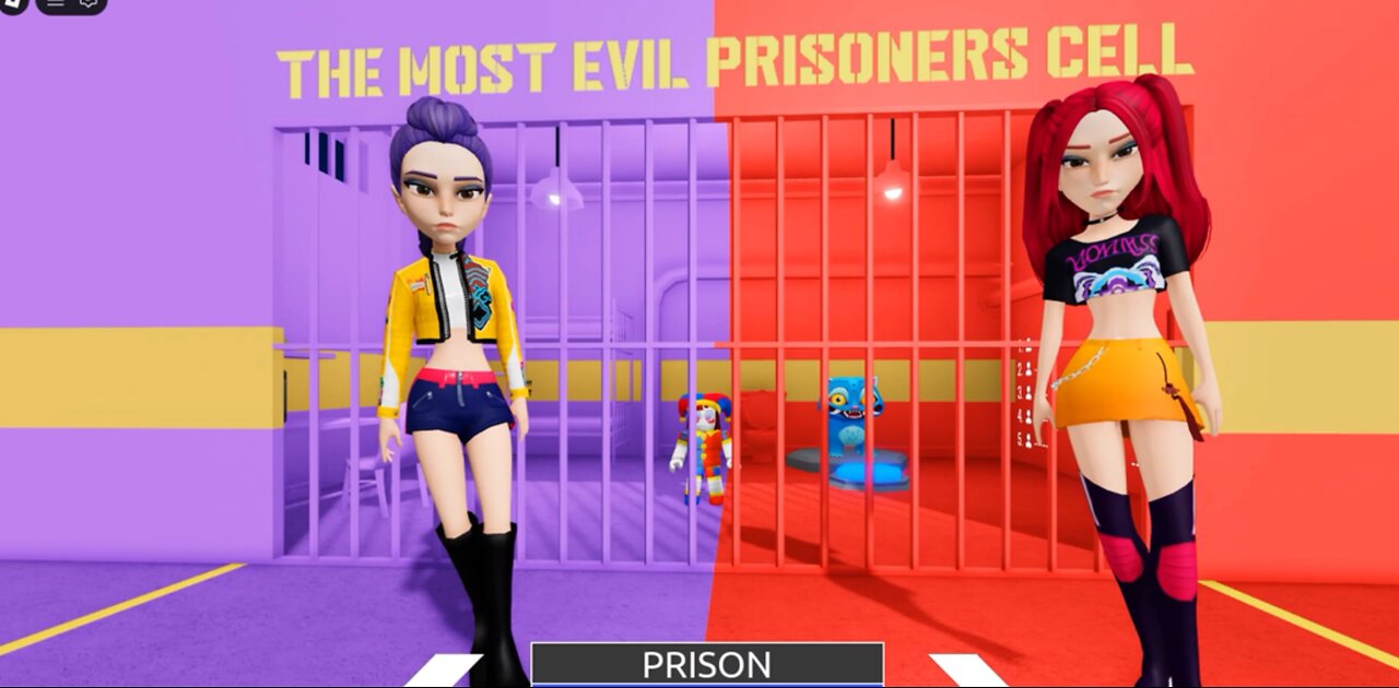 100 MIRA Vs 100 RUMI in BARRY'S PRISON RUN! New Scary Obby