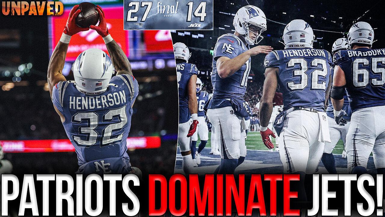 TreVeyon Henderson Scores 3 TD's As Patriots DOMINATE Jets! | UNPAVED