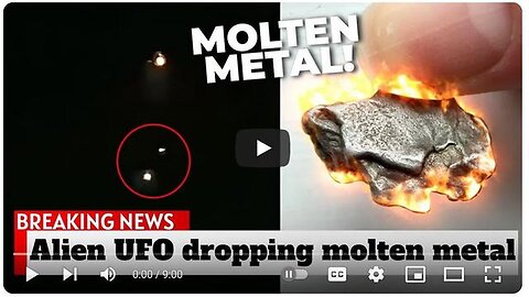 "Unraveling the Mystery: UFOs Reportedly Dripping Molten Metal - Evidence of Alien Technology?"
