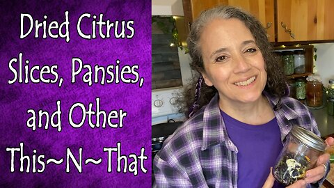 Dried Citrus Slices, Violas, and Other This~N~That