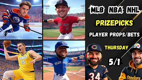 🚨 BEST MLB Picks Today Thursday 5/1/25 | ⚾️ MLB Props | 🏀 NBA PROPS | 🏒 NHL PROPS | PRIZEPICKS