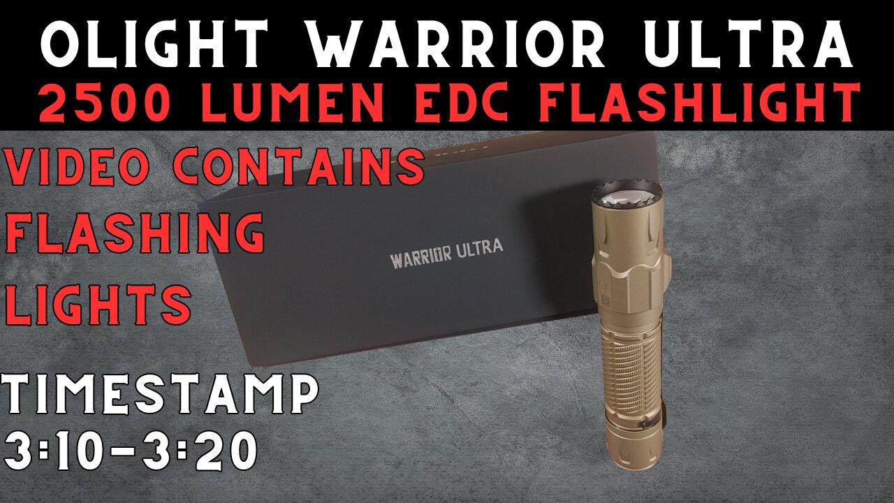 Olights New Warrior Ultra Flashlight @olightworld #olight #warriorultra #edc #flashlight