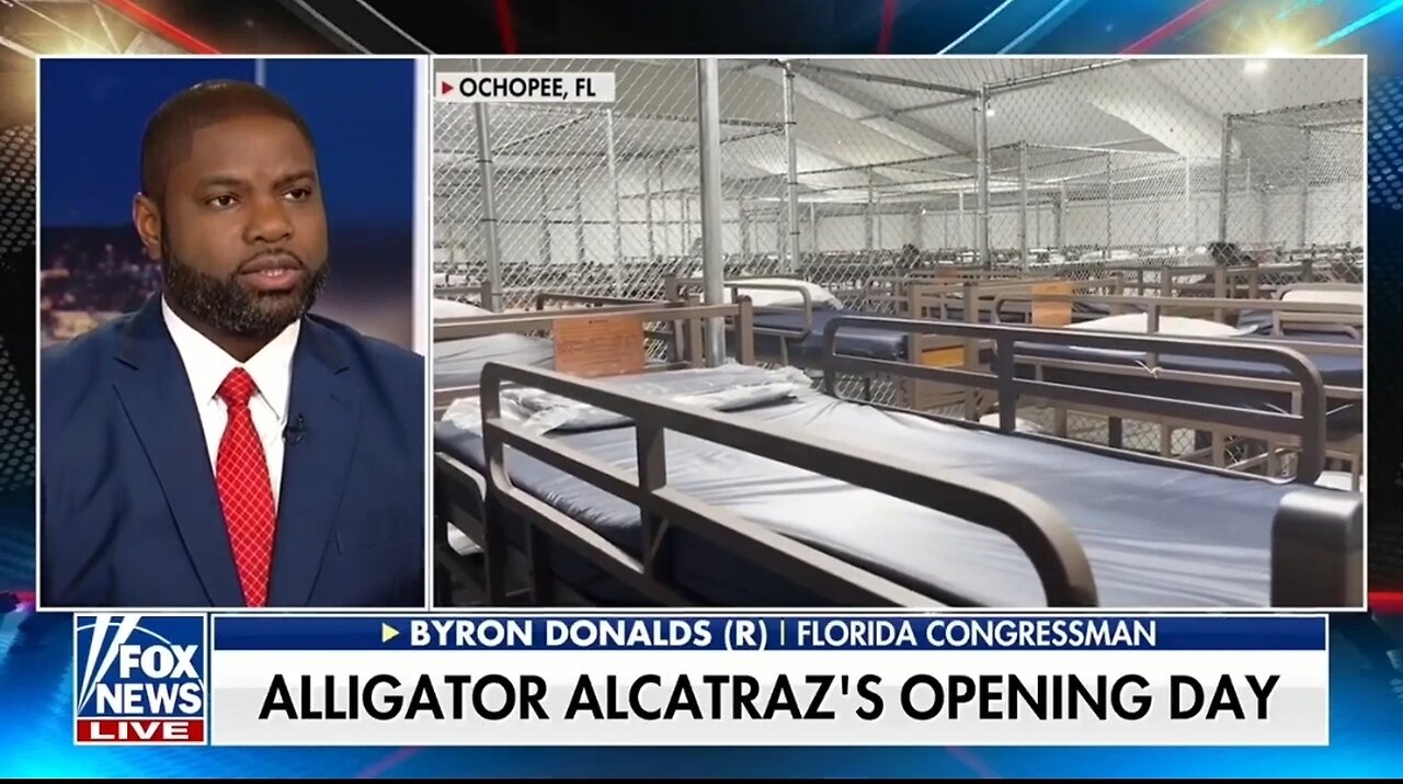 Byron Donalds: Alligator Alcatraz Is Ready for Deportations, Unlike Biden's Facilities