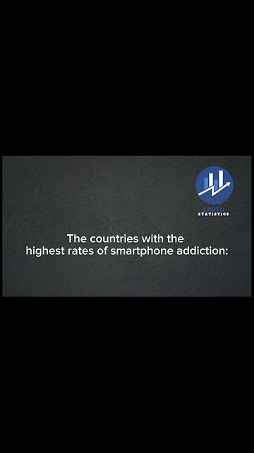 The countries with the highest rates of smartphone addiction...