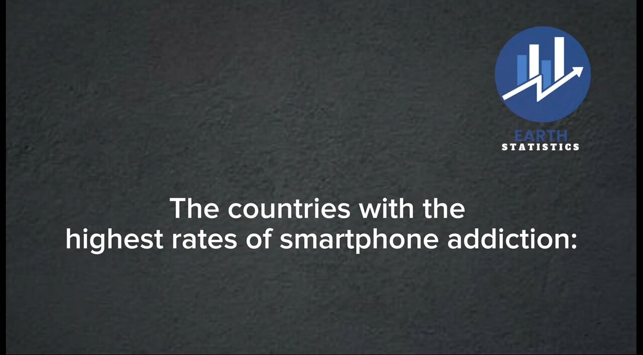The countries with the highest rates of smartphone addiction...
