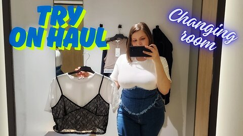 [4K] Fitting Room Try-On Haul | Jeans & Layered Top Looks | Tina Angel 👼