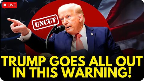 LIVE: Trump's Biggest Warning to the Nation | Donald Trump's Bombshell Speech | US Breaking News