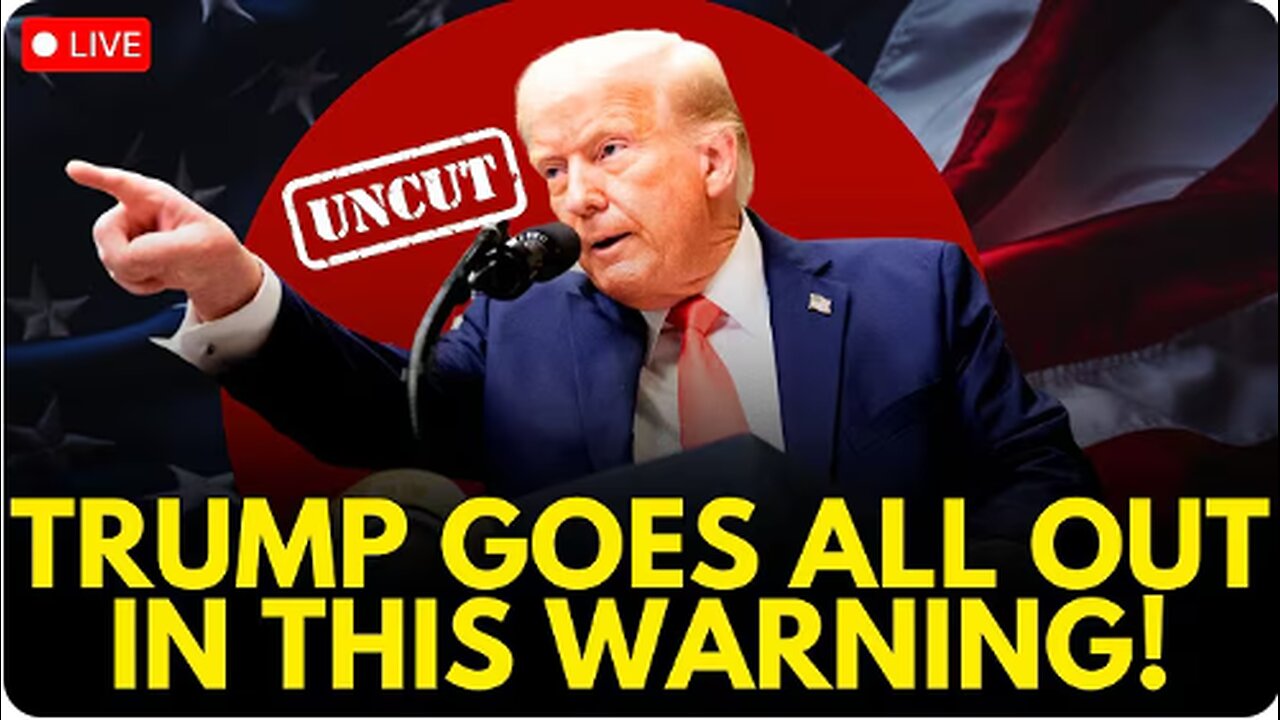 LIVE: Trump's Biggest Warning to the Nation | Donald Trump's Bombshell Speech | US Breaking News