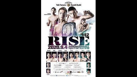 RISE 142 - Sep 04 2020 - Korakuen Hall, Tokyo