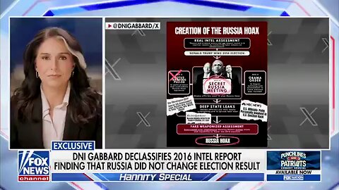 Tulsi Gabbard published a report saying that the Obama administration altered intelligence on Russia