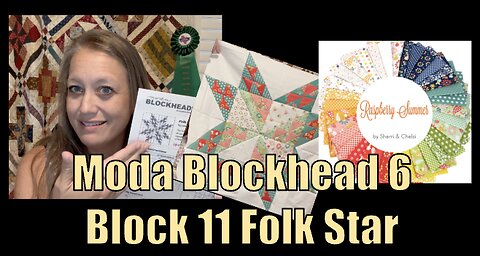 Moda Blockhead 6 Block 11 Folk Star