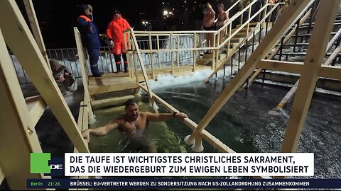 Wasserweihe und Eisbaden: Orthodoxe feiern Taufe Christi