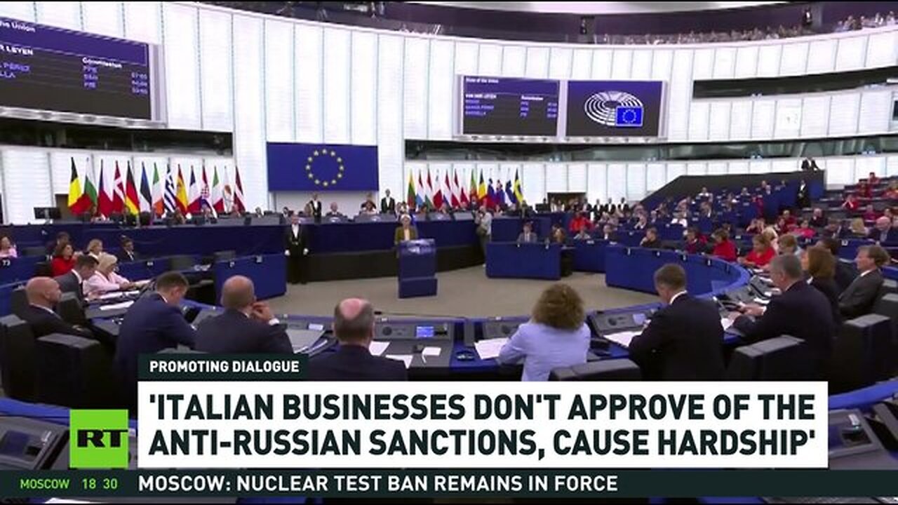 RT - Russia can survive without roses and toilets, but Europe needs exports — Vittorio Torrembini