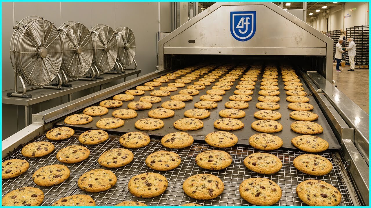 HOW CHOCOLATE CHIP COOKIES ARE MADE IN FACTORIES 🍪 | The Amazing Process Behind 170 Million Cooki