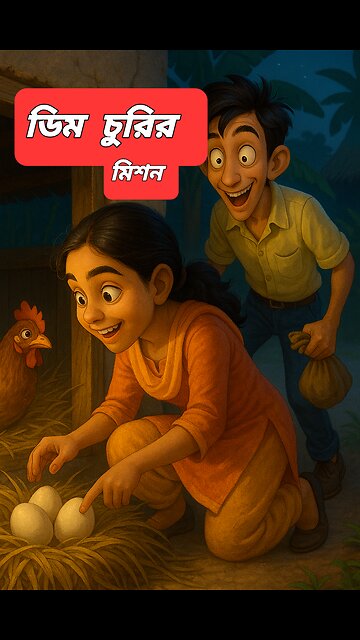 ডিম চুরির অভিযান 🥚 | Funny Bangla cartoon 2025