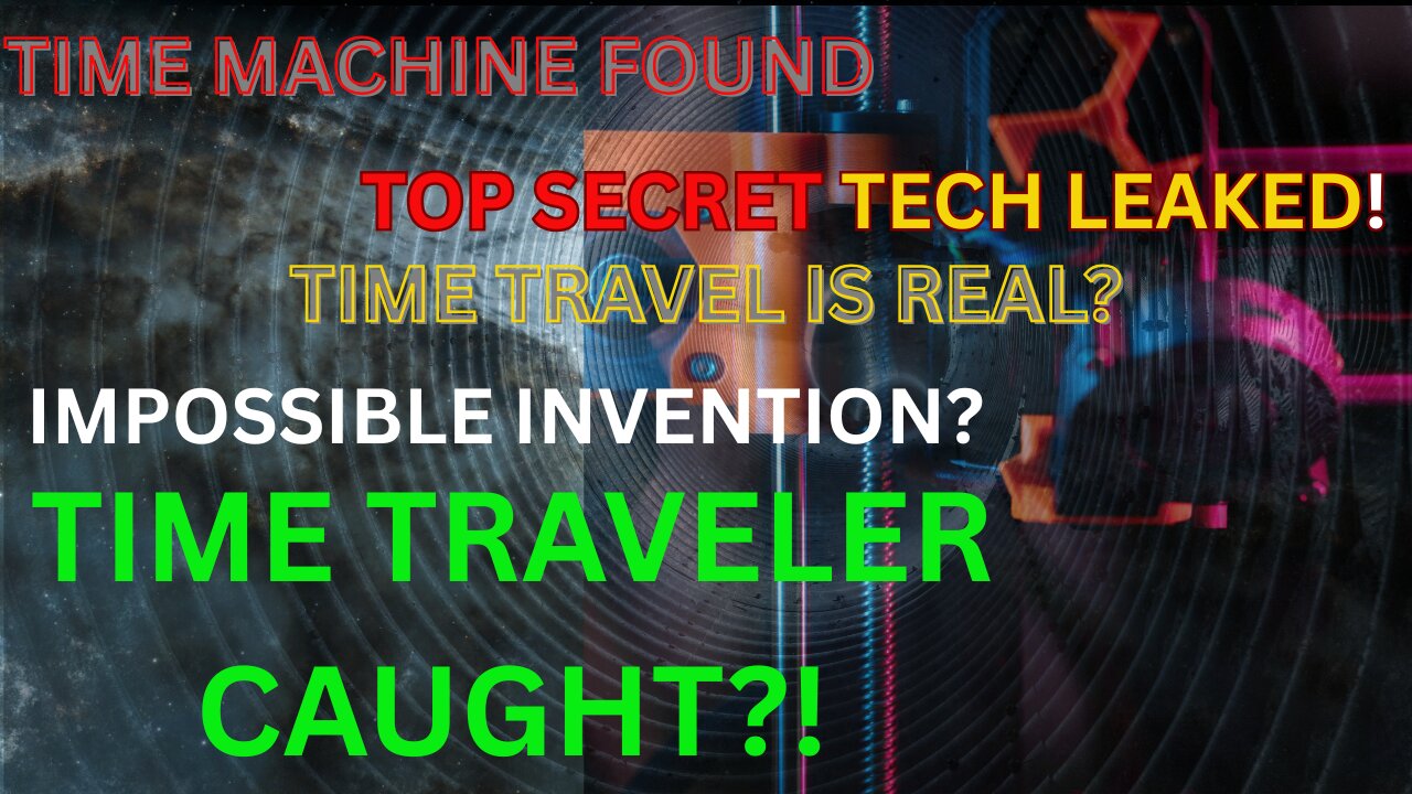 Has Someone Already Built a Time Machine