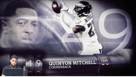 CHANNELADRIANTV Reacts | 49: Quinyon Mitchell (CB, Eagles) | Top 100 Players of 2025