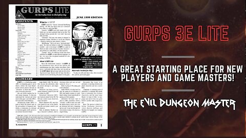 Gurps 3e Lite - A Great Starting Place for New Players and Game Masters!