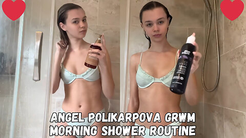 Beautiful Girls Teens Angel ❤️ GRWM Morning Shower Routine 💦2K HD