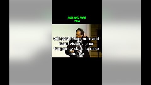 Rare video of a man talking about human history... future... credit YT Alex Collier
