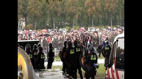Breaking Huge protests anti immigration rage erupts in Amsterdam Netherlands