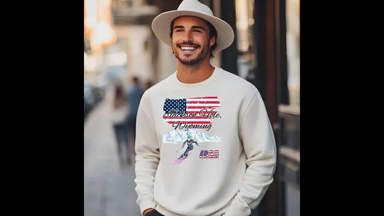 Sweatshirt, Jackson Hole Sweatshirt, Wyoming Ski Resort Unisex Shirt Mountain Winter Apparel