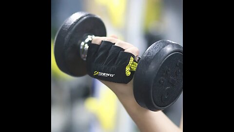 Weightlifting Gloves, with Silicone Grip Dots, for Weightlifting, Cycling, or Bodybuilding