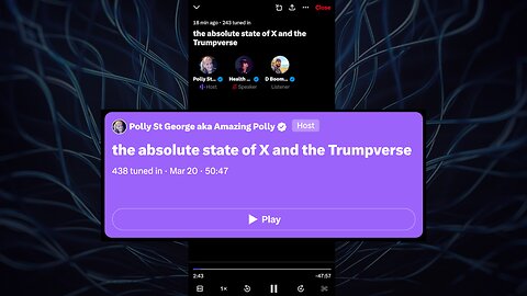 Amazing Polly’s First X Space & D Booma San's First Time Speaking on an X Space 😜 | the absolute state of x and the Trumpverse