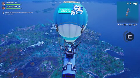 Scoring the Megazord in Fortnite.