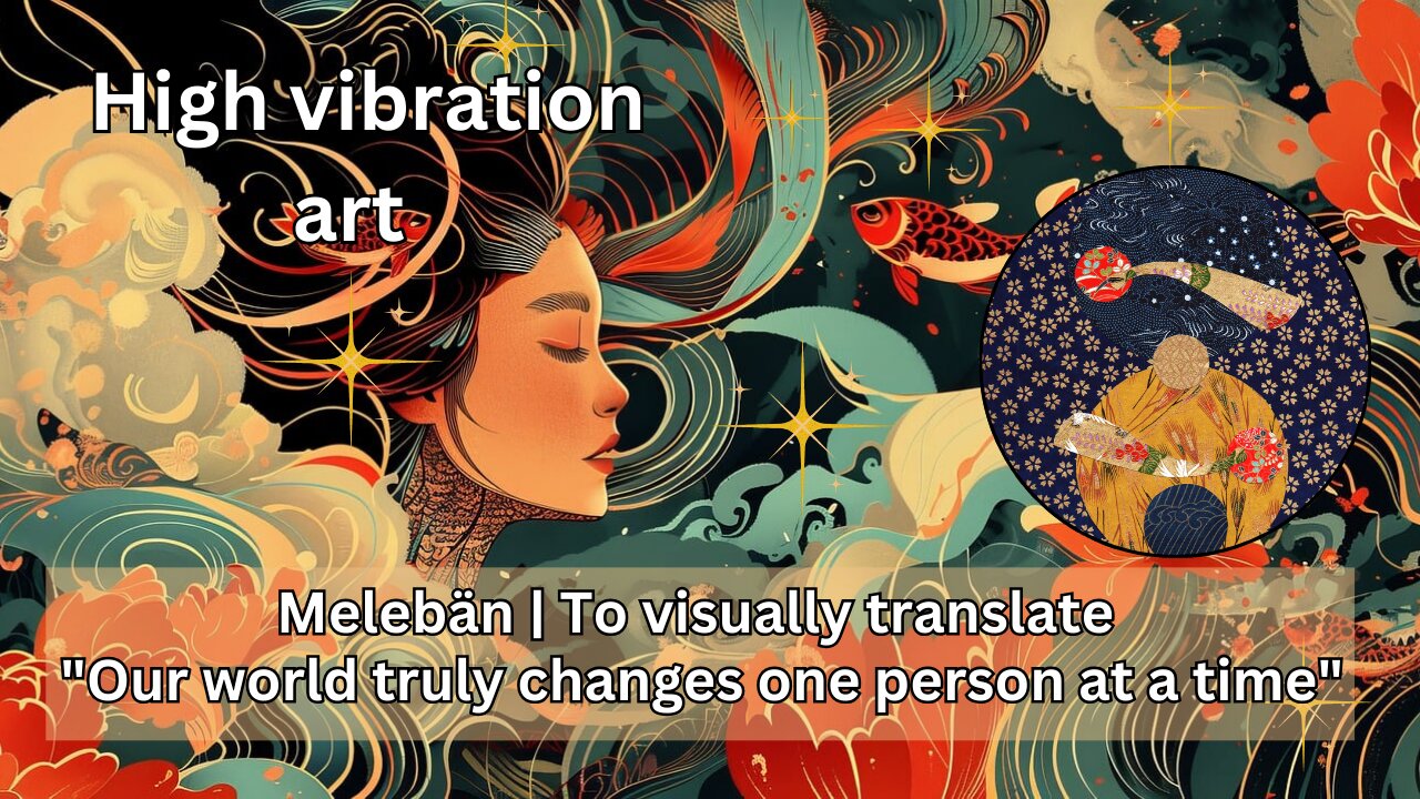 Melebän | High vibration art | "Our world truly changes one person at a time"