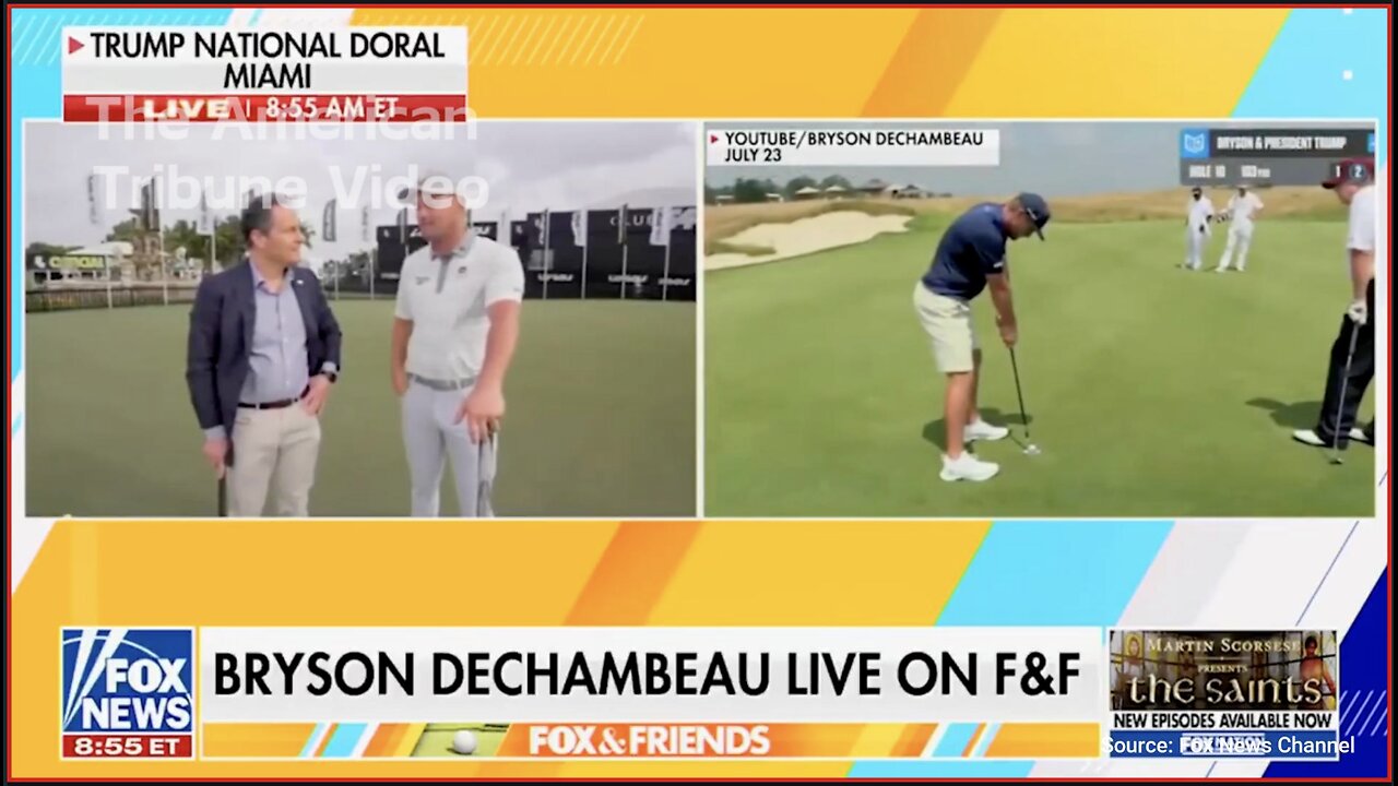Golf Star Bryson Praises Trump as “Great Ambassador” for Golf Amidst Current Controversy