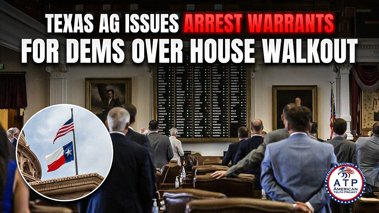 TEXAS ATTORNEY GENERAL PAXTON ISSUES ARREST WARRANTS FOR DEMOCRAT HOLDOUTS IN ILLINOIS OVER WALKOUT