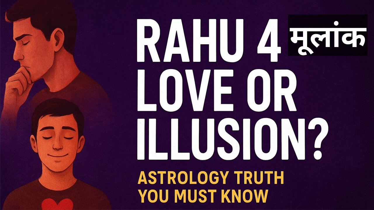 राहु मूलक ४ लोकांचं प्रेम खरं असतं की भ्रम? | Rahu Number 4 Love Secrets in Astrology 🔮