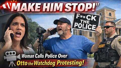 🚨📢 “Make Him Stop!” — Woman Calls Police Over Otto the Watchdog Protesting 🎥 FOIA Audio #bodycam