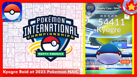 Kyogre Raid at 2025 Pokemon NAIC | Pokemon GO