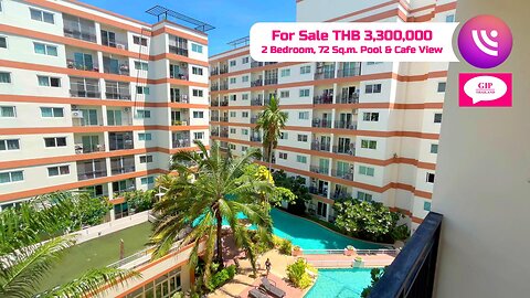 Park Lane Jomtien Resort, Thailand, THB 3,300,000, 2 Bedroom, For Sale