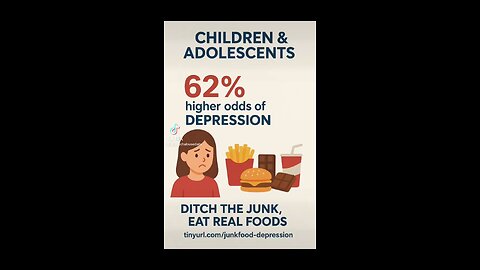 Junk food increase depression!