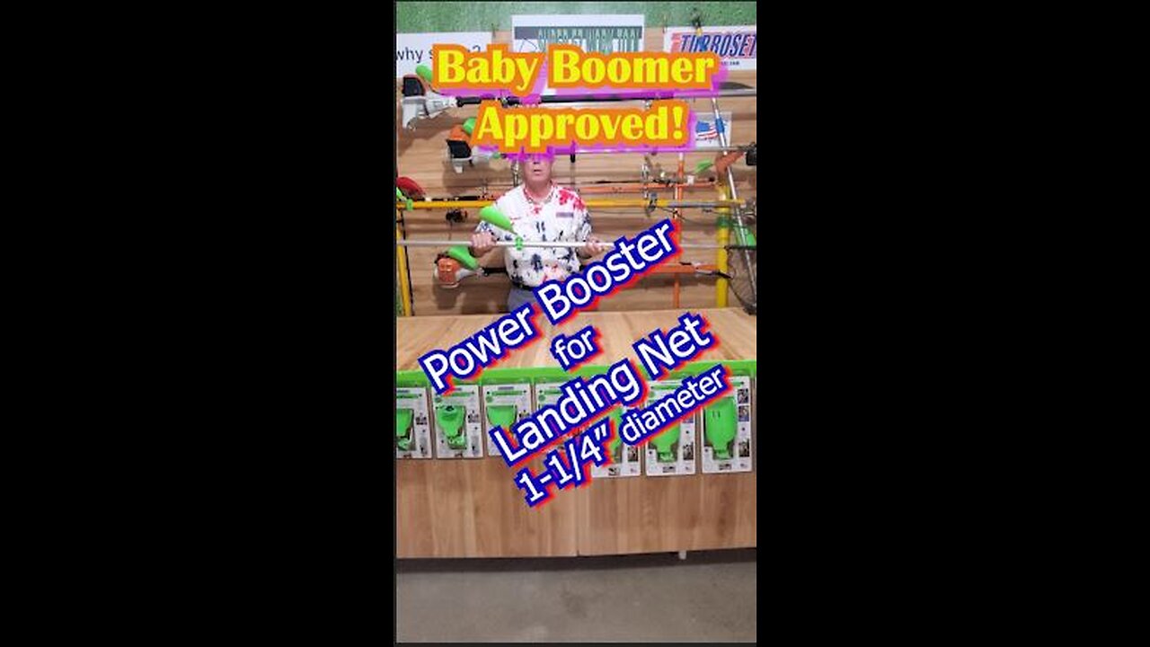 Fishing Landing Net for Baby Boomers or anyone who wants to catch more fish #fishing #babyboomer