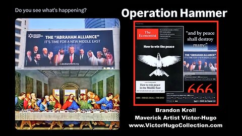 Israel Zionist Jews Mock Jesus Trump Christ Last Supper Abraham Alliance Operation Hammer Symbolism