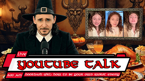 Thanksgiving Door Dash Girl YouTube Talk