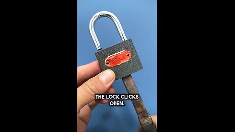 How to Unlock A Padlock with Saftey Pin #shorts #padlock