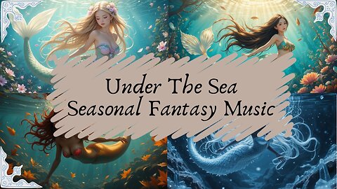 🧜‍♀️🎼Under The Sea Seasonal Fantasy Instrumental | Harp, Flute, Bright Strings