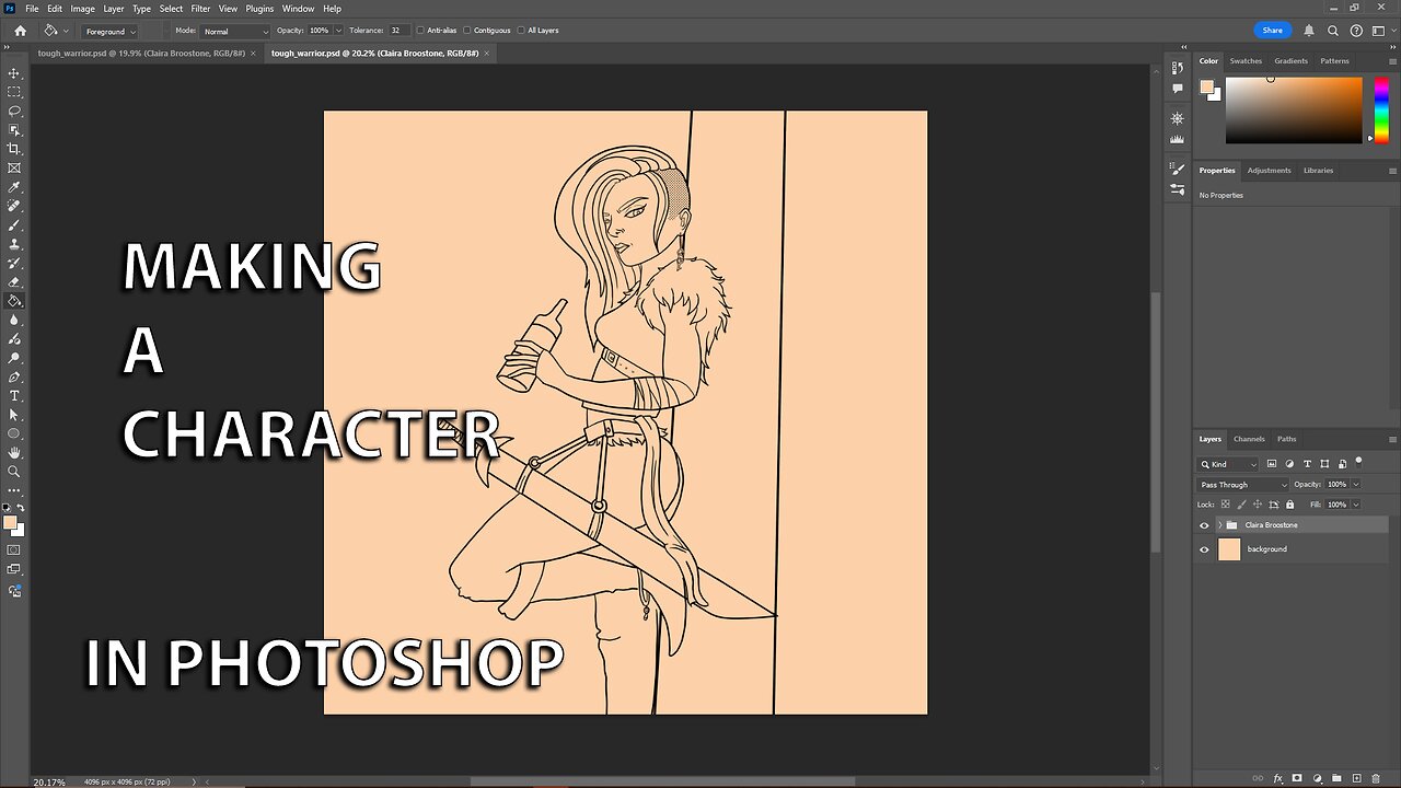 Drawing our Character in Photoshop