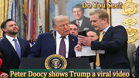 Trump is Shown The VIRAL Video Of Stuff Being Dumped Out of The White House window - Trump: IT'S AI