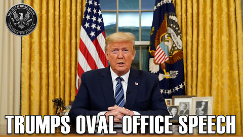 President Trump Makes An Announcement From The Oval Office