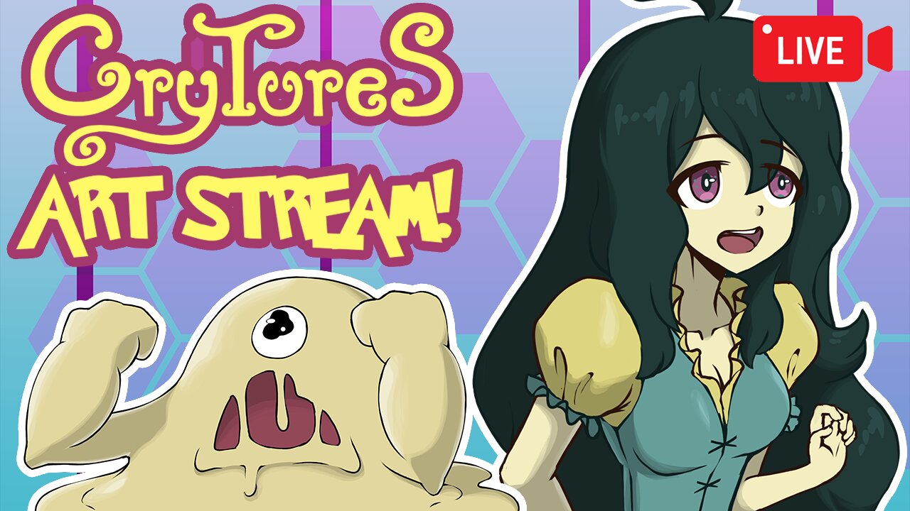 Vtuber Draws Fake Pokemon! | Crytures TTRPG