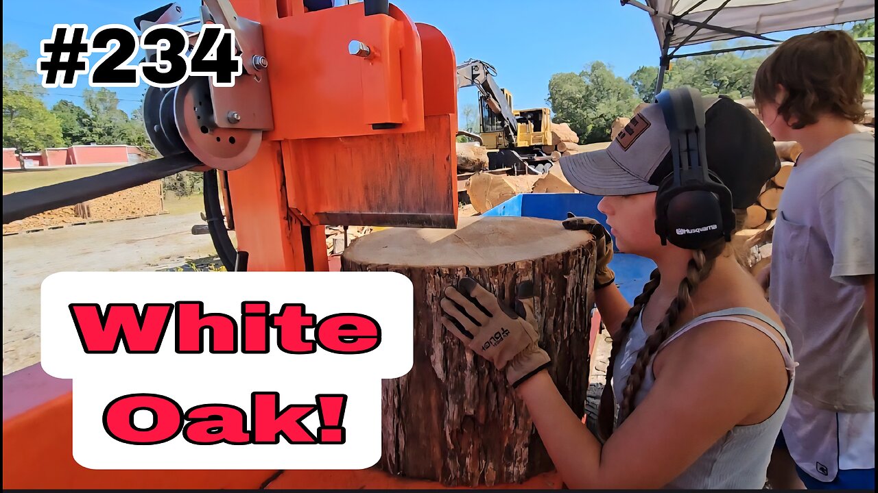 Stacking Cherry Logs And Splitting Big Rounds With The Eastonmade Axis‼️