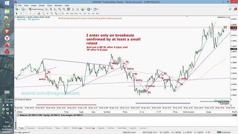 Day 18 ¦ GBPUSD 1m Scalping on _W_ Pattern - finally didn_t break my rules (BQ)